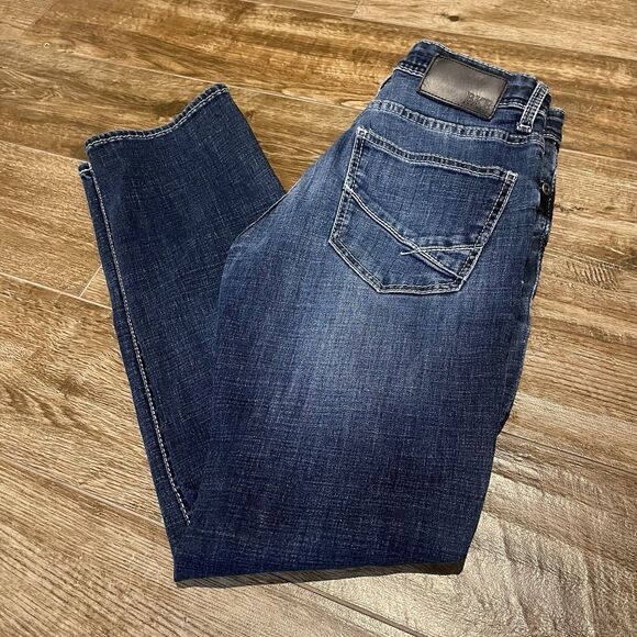 Buckle Other - BKE Alec Jeans Mens Size 27x29 Straight Leg Dark Buckle Stretch Thick Stitch